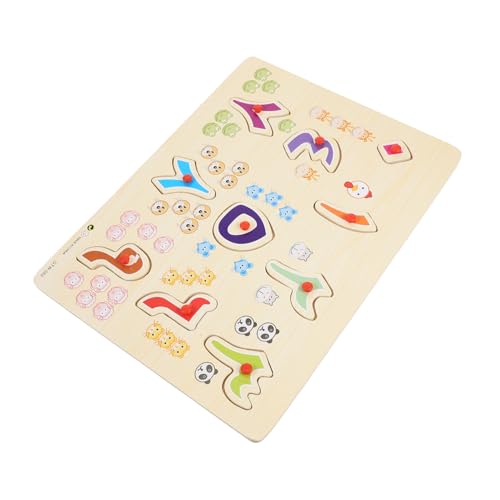 YARNOW 1Satz Arabisches Alphabet Puzzle Für Hölzernes Lernspielzeug Mit Handlichen Für Frühe Bildung Für Kleinkinder Ab Jahren von YARNOW