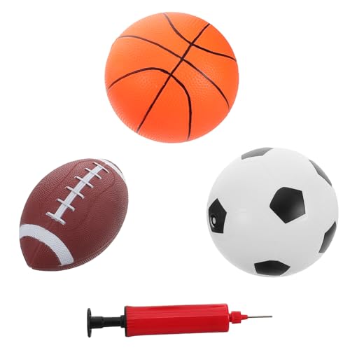 YARNOW 1Satz Aufblasbare Sportbälle Set Für Kleinkinder Teiliges Mit Pumpe Für Interaktive Spiele Im Freien Und Drinnen Fördert Motorische Fähigkeiten Und von YARNOW