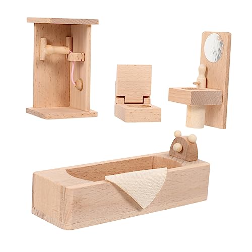 YARNOW 1Satz Badezimmermöbel Holzspielzeug Für Puppenhaus Dekoration Langlebig Und Sicher Kreative Spielideen Und Szenen YARNOW 1Satz Badezimmermöbel Holzspielzeug Für Puppenhaus Dekoration Langlebig Und Sicher Kreative Spielideen Und Szenen von YARNOW