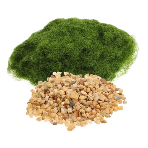YARNOW 1Satz Bastelmaterial Und Steinchen Für Landschaften DIY Gras Für Topfpflanzen Und Modelleisenbahn Realistisches Terrain Für Kreative von YARNOW