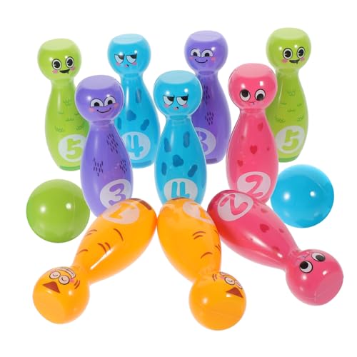 YARNOW 1Satz Bowling Set Für Teiliges Spielzeugset Mit Flaschen Und Kugeln Für Drinnen Und Draußen Fördert Teamwork Und Feinmotorik Kindergeburtstagsfeiern YARNOW 1Satz Bowling Set Für Teiliges Spielzeugset Mit Flaschen Und Kugeln Für Drinnen Und Draußen Fördert Teamwork Und Feinmotorik Kindergeburtstagsfeiern von YARNOW