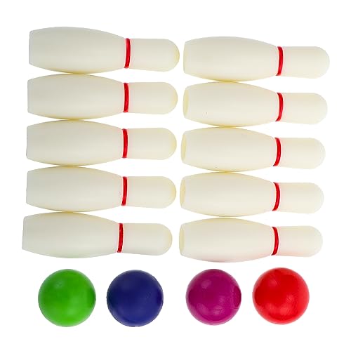 YARNOW 1Satz Bowling Und Bowlingbälle Für Desktop Bowling Interaktives Kegelspiel Für Ab Jahren Drinnen Und Draußen von YARNOW