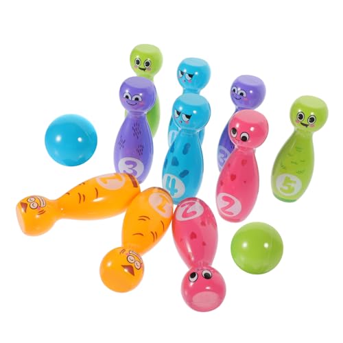 YARNOW 1Satz Bowlingset Für Kleinkinder Indoor Outdoor Fördert Und Hand Auge Koordination Teilig Mit Bällen Langlebig Und Vielseitig Einsetzbar von YARNOW