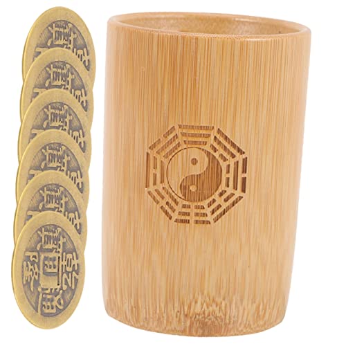 YARNOW 1Satz Chinesisches Wahrsage mit Bambus Eimer und Kupfermünzen Traditionelle Divination für Glücksrituale Feng Shui und Familienversammlungen Kupfermünzen YARNOW 1Satz Chinesisches Wahrsage mit Bambus Eimer und Kupfermünzen Traditionelle Divination für Glücksrituale Feng Shui und Familienversammlungen Kupfermünzen von YARNOW