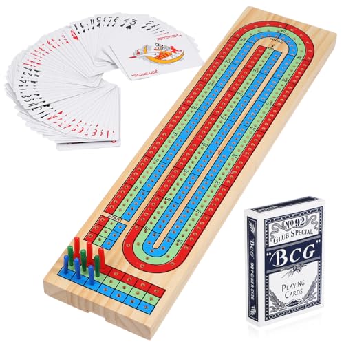 YARNOW 1Satz Cribbage Brettspielset Aus Holz Langlebiges Cribbage Board Mit Spielkarten Reisen Und Partys Klassisches Brettspiel Für Freunde Und Familie YARNOW 1Satz Cribbage Brettspielset Aus Holz Langlebiges Cribbage Board Mit Spielkarten Reisen Und Partys Klassisches Brettspiel Für Freunde Und Familie von YARNOW