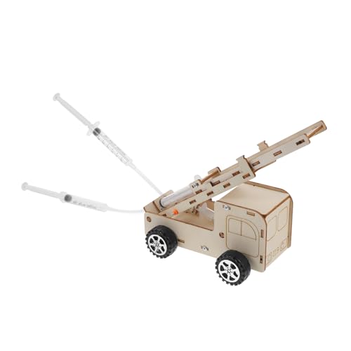YARNOW 1Satz DIY Feuerwehrauto Modell Aus Holz Unfertiges LKW Für Wissenschafts Und Technologieprojekt Fördert Kreativität Und Eltern Beziehung Für Experimente von YARNOW