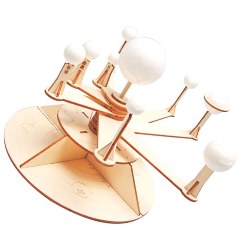 YARNOW DIY Holzmodell Sonnensystem Planetarium Pädagogisches Spielzeug Für Kreatives Bastelset Wissenschaftsinteresse Und Vorstellungskraft Holzplaneten Modell Für Experimente von YARNOW