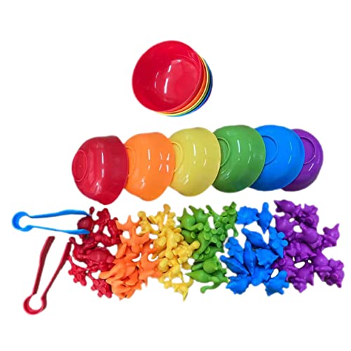 YARNOW 1Satz Dinosaurier Sortierspielzeug Für Farben Lernen Und Zählen Bunten Dinosaurier Spielzeugen Die Frühkindliche Bildung Und Eltern Junge Mädchen Interaktion von YARNOW