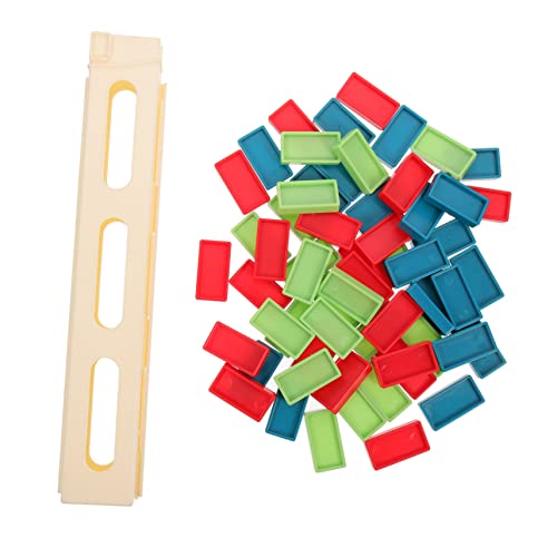 YARNOW 1Satz Domino Set mit Bunten Dominosteinen und Clips für Kreatives Lernspielzeug Eltern Junge Mädchen Interaktion und Motorischen Fähigkeiten für Jahren von YARNOW