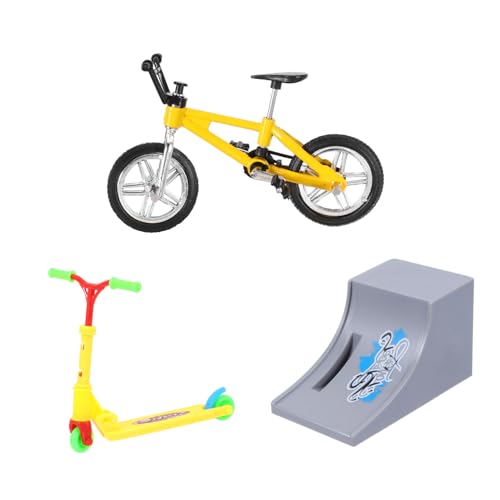 YARNOW 1Satz Finger Bike Mini Fingerspielzeug für Tragbares Finger Skateboard für Desktop Unterhaltung Stressabbau und Fingerkoordinationstraining mit Hochwertigem YARNOW 1Satz Finger Bike Mini Fingerspielzeug für Tragbares Finger Skateboard für Desktop Unterhaltung Stressabbau und Fingerkoordinationstraining mit Hochwertigem von YARNOW