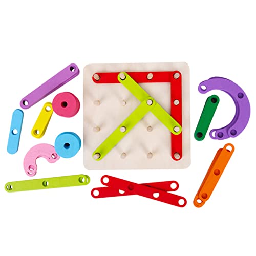 YARNOW 1Satz Geometrisches Lernspielzeug Für Bunten Bausteinen Kreativität Und Logischem Für Jährige Frühpädagogisches von YARNOW