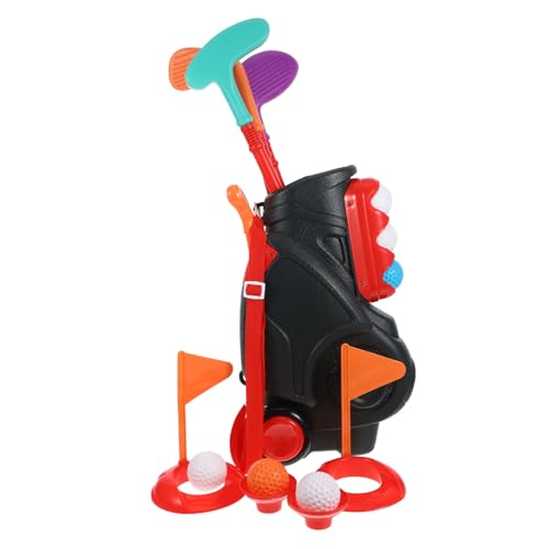 YARNOW 1Satz Golfspielzeug Set Für Tragbares Kindergolfset Mit Golfschlägern Bällen Und Übungslöchern Für Drinnen Und Draußen Fördert Sportliche Aktivitäten Und Spaß von YARNOW