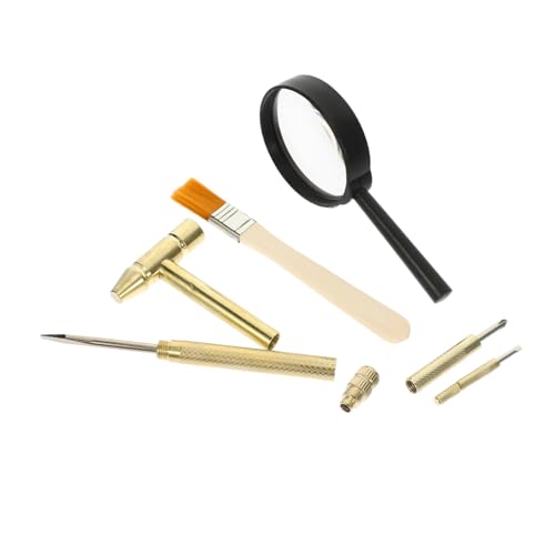 YARNOW 1Satz Grabwerkzeug Set Für Ausgrabungsset Mit Hammer Pinsel Und Meißel Ergonomisches Design Fördert Kreativität Und Motorische Fähigkeiten Für Kleine Archäologen von YARNOW