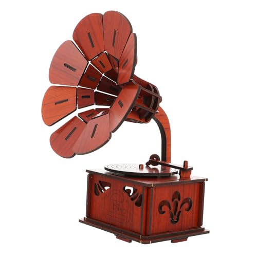 YARNOW 1Satz Grammophon Puzzle Holzmodell DIY für Pädagogisches Puzzlespielzeug mit Vintage Design Dekoration für Kinderzimmer oder Kreatives YARNOW 1Satz Grammophon Puzzle Holzmodell DIY für Pädagogisches Puzzlespielzeug mit Vintage Design Dekoration für Kinderzimmer oder Kreatives von YARNOW