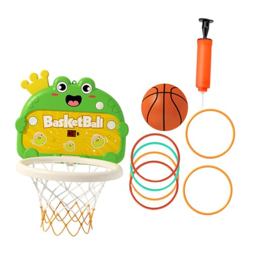 YARNOW 1Satz Hängender Basketballrahmen Für Innenräume Basketballkorb Set Für Höhenverstellbar Fördert Koordination Und Motorik Pumpe Und Haken Für Familien von YARNOW