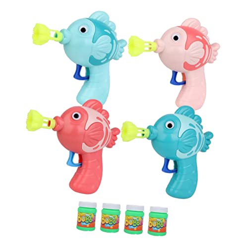 YARNOW 1Satz Handbetriebene Blasengebläse Spielzeuge Fischform Badewannenspielzeug Mit Seifenblasenlösung Für Jungen von YARNOW