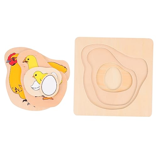 YARNOW 1Satz Holz Puzzle Mit Cartoon Multilayer Jigsaw Für Pädagogisches Puzzlespielzeug Entwicklung Und Kreativität von YARNOW