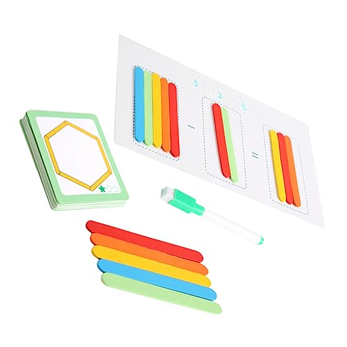 YARNOW 1Satz Holz Zählstäben Für Mathe Lernspielzeug Zur Unterstützung des Rechnens Arithmetische Unterrichtshilfe Für Kreative Lernspiele Sicher Und von YARNOW