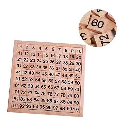YARNOW 1Satz Holz Zahlenpuzzle Für Pädagogisches Lernspielzeug Für Vorschulkinder Frühkindliche Erziehung Mathe Und Zählspielzeug Für Kleinkinder Aus Hochwertigem Holz von YARNOW