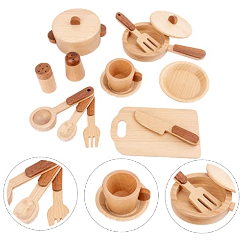YARNOW 1Satz Holzküchenspielzeug Set für Pädagogisches Lernspielzeug mit Realistischem Design Fördert Kognitive Fähigkeiten und Hand Augen Koordination Sicher und Langlebig YARNOW 1Satz Holzküchenspielzeug Set für Pädagogisches Lernspielzeug mit Realistischem Design Fördert Kognitive Fähigkeiten und Hand Augen Koordination Sicher und Langlebig von YARNOW