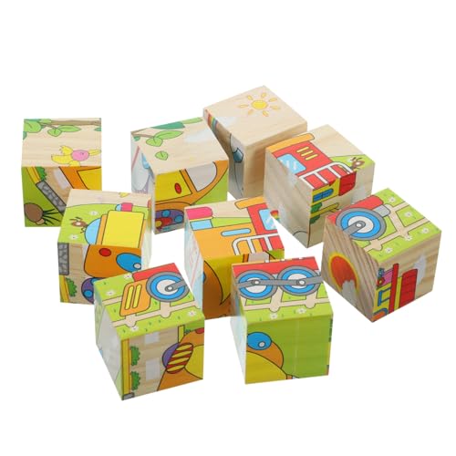 YARNOW 1Satz Holzpuzzle Für Kleinkinder Teiliges Mit Bunten Verkehrsmotiven Sicheres Und Lehrreiches Formenerkennung Für Ab Jahren von YARNOW