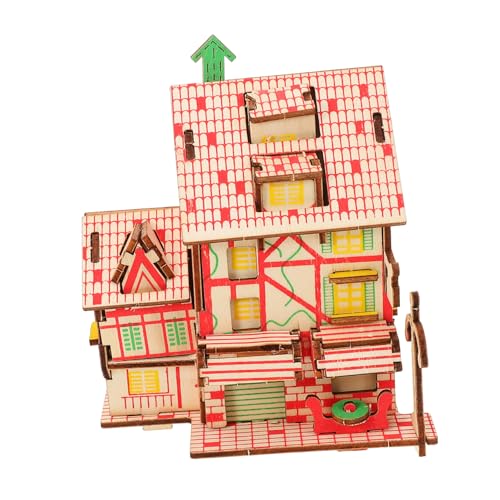 YARNOW 1Satz Holzpuzzle Windmühlenhaus Bausatz Einfach Zusammenbauen Langlebig Und DIY Für Kreative Bastler Wohnaccessoire von YARNOW