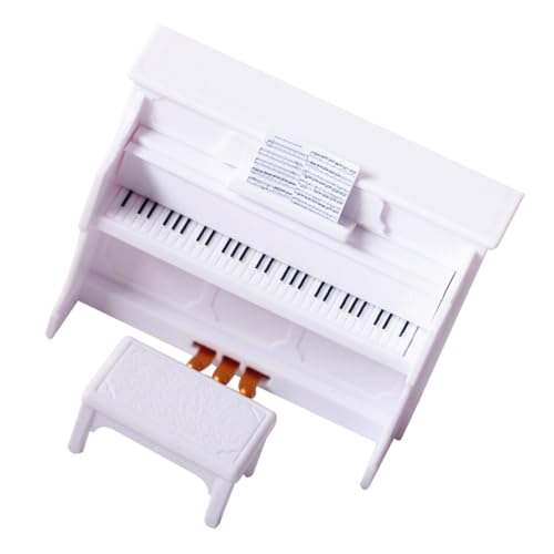 YARNOW 1Satz Klavier Mit Hocker Puppenhaus Möbel Für Kreative Szenen Wohnkultur Für Miniaturliebhaber Für Freunde Und Familie Weißes Design YARNOW 1Satz Klavier Mit Hocker Puppenhaus Möbel Für Kreative Szenen Wohnkultur Für Miniaturliebhaber Für Freunde Und Familie Weißes Design von YARNOW