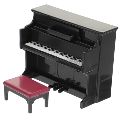 YARNOW 1Satz Klavier Modell Für Puppenhaus Mit Klavier Stuhl Und Noten Realistische Dekoration Für Kreatives Und Fotografie von YARNOW
