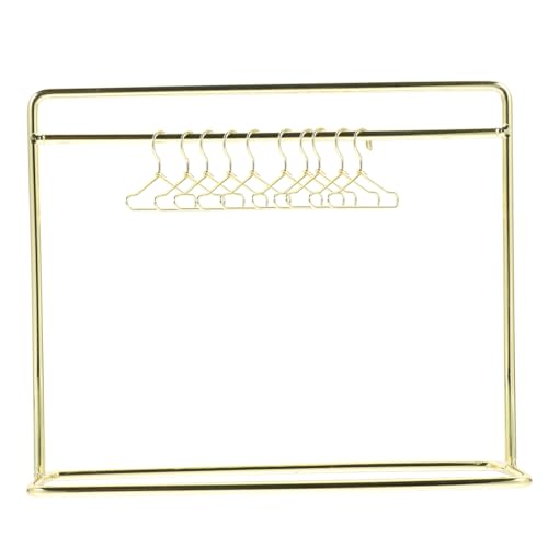 YARNOW 1Satz Kleiderbügel Für Puppen Teiliges Mit Kleinen Goldenen Kleiderbügeln Kleiderständer Für Puppenoutfits Und Puppenhaus YARNOW 1Satz Kleiderbügel Für Puppen Teiliges Mit Kleinen Goldenen Kleiderbügeln Kleiderständer Für Puppenoutfits Und Puppenhaus von YARNOW