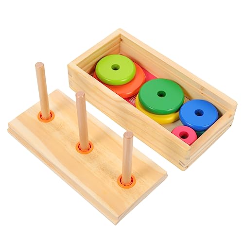 YARNOW 1Satz Kreisstapelspielzeug für Kleinkinder Lagiges Holzspielzeug Kognitiven Fähigkeiten für Stapelbare Ringe zur Entwicklung YARNOW 1Satz Kreisstapelspielzeug für Kleinkinder Lagiges Holzspielzeug Kognitiven Fähigkeiten für Stapelbare Ringe zur Entwicklung von YARNOW