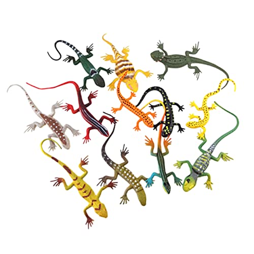 YARNOW 12 Stück Kleiner Eidechsenmodell Simulierte Reptilien Figuren für Kinder Realistische Eidechsen Spielzeug Reptilienspielzeug für Kreatives Spielen und Kognitive Entwicklung von YARNOW
