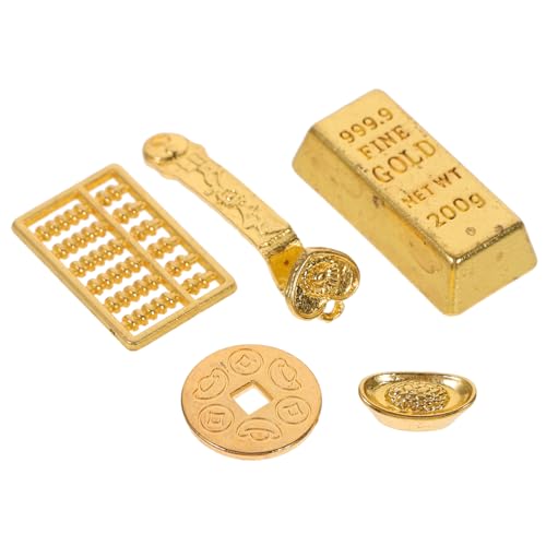 YARNOW 1Satz Kupfermünzen Dekorative Miniaturornamente Für Puppenhäuser Mikrolandschaften Und DIY Gartendekorationen Chinesischer Stil von YARNOW