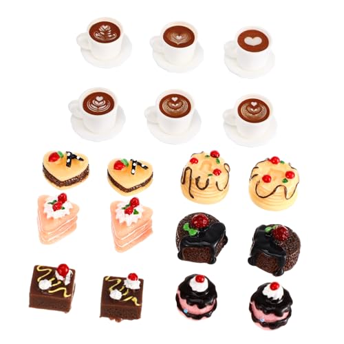 YARNOW 1Satz Lebensmittel für Puppenhaus Realistische Kuchen Kaffeetassen für Dekoration und Wiederverwendbare und Langlebige Miniaturen für Kreative Szenen YARNOW 1Satz Lebensmittel für Puppenhaus Realistische Kuchen Kaffeetassen für Dekoration und Wiederverwendbare und Langlebige Miniaturen für Kreative Szenen von YARNOW