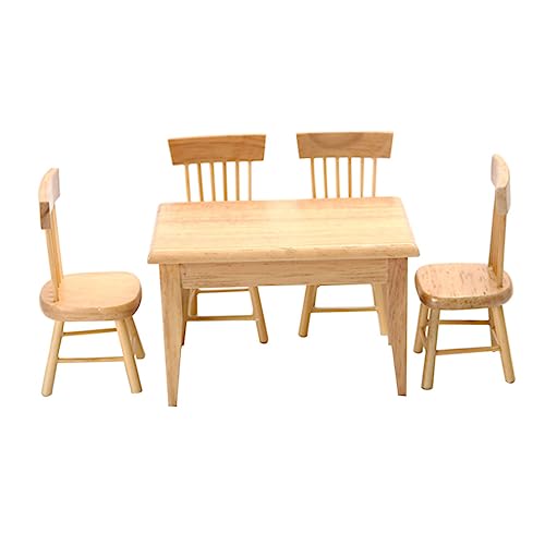 YARNOW 1Satz Mini Möbelmodell Holzoptik Für Wohnzimmer Deko Und Kinderzimmer Accessoires von YARNOW
