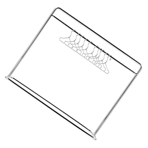 YARNOW 1Satz Mini Puppenkleiderbügel Teiliges Zubehör Für Puppenschrank Mittelgroßen Kleiderständer Und Kleinen Hängern Für Puppenmöbel von YARNOW