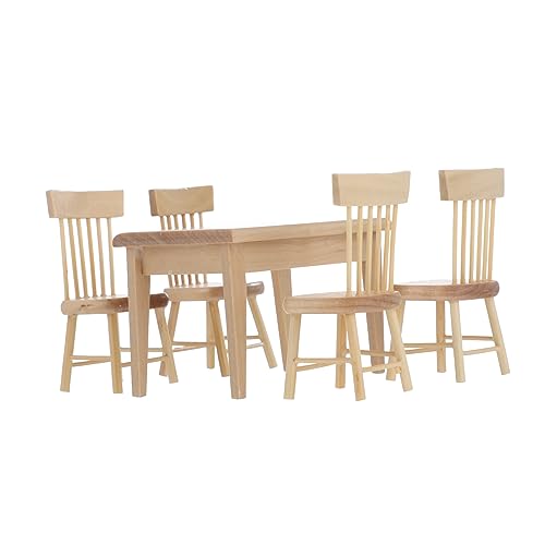 YARNOW 1Satz Mini Stuhl Set Für Puppenhaus Teiliges Dekoratives Möbelset Mit Realistischem Design Kleine Hausmöbel Für Kreative Spielwelten Und Puppenspielzeug von YARNOW
