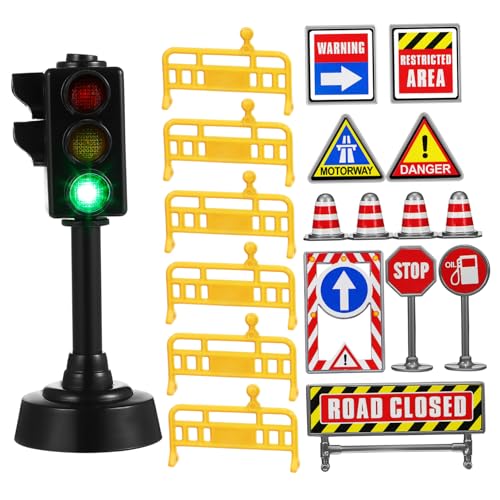 YARNOW 1Satz Mini Verkehrszeichen mit Mini Verkehrskegeln und Aufkleber Straßenschildern Robustes Lernspielzeug für Kognitiven Entwicklung und Verkehrssicherheit YARNOW 1Satz Mini Verkehrszeichen mit Mini Verkehrskegeln und Aufkleber Straßenschildern Robustes Lernspielzeug für Kognitiven Entwicklung und Verkehrssicherheit von YARNOW