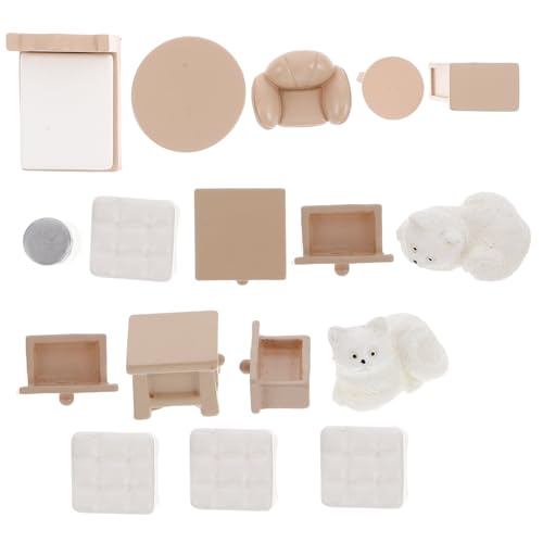 YARNOW 1Satz Miniaturmöbel für Puppenhaus Teiliges DIY Miniaturzubehör für Wohnzimmer Schlafzimmer und Langlebiges Fördert Kreativität und Feinmotorik YARNOW 1Satz Miniaturmöbel für Puppenhaus Teiliges DIY Miniaturzubehör für Wohnzimmer Schlafzimmer und Langlebiges Fördert Kreativität und Feinmotorik von YARNOW