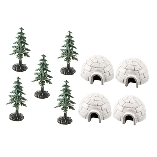 YARNOW 1Satz Miniaturspielzeug Modelle und Weihnachtsbaum Figuren für Kreative Landschaftsdekoration Realistische Dekoration für DIY Projekte Spielzeuge von YARNOW