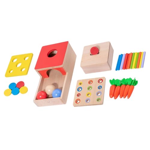 YARNOW 1Satz Montessori Holzspielzeug Für Kleinkinder Hand Auge Koordination Feinmotorik Für Vorschulkinder Lernspielzeug Aus Natürlichem Holz Für Jahre von YARNOW