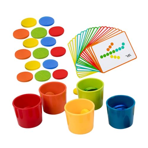 YARNOW 1Satz Montessori Holzspielzeug für Kleinkinder Farblich Passendes Sortierspielzeug Kognitiven Fähigkeiten für Jahren Interaktives Lernspielzeug von YARNOW
