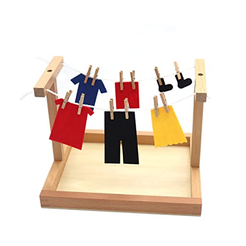 YARNOW 1Satz Montessori Kinderspielzeug Ausziehbarer Kleiderbügel für Kreative Lernspiele Pädagogisches Holzspielzeug für Fördert Feinmotorik und Frühe Bildung für Jungen YARNOW 1Satz Montessori Kinderspielzeug Ausziehbarer Kleiderbügel für Kreative Lernspiele Pädagogisches Holzspielzeug für Fördert Feinmotorik und Frühe Bildung für Jungen von YARNOW