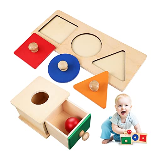 YARNOW 1Satz Montessori Spielzeugset für Holzbox mit Kugel und Geometrischem Fördert Feinmotorik und Objektpermanenz Sicheres Material für Kleinkinder Ab Jahr YARNOW 1Satz Montessori Spielzeugset für Holzbox mit Kugel und Geometrischem Fördert Feinmotorik und Objektpermanenz Sicheres Material für Kleinkinder Ab Jahr von YARNOW