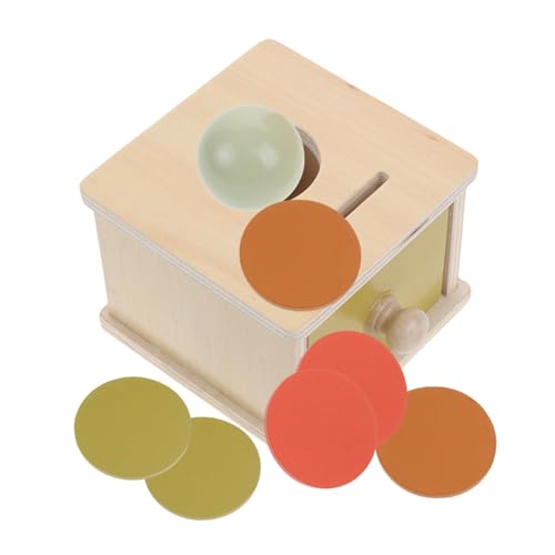 YARNOW 1Satz Montessori Und Münzbox Für Kleinkinder Lernspielzeug Hand Auge Koordination Logischem Und Kreativität von YARNOW