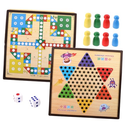 YARNOW 1Satz Multifunktionales Schachspielzeug Für Brettspiel Dame Flugschach Für Indoor Aktivitäten Fördert Bietet Spaß Für Ganze Familie von YARNOW