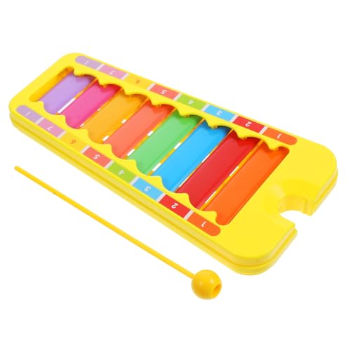 YARNOW 1Satz Noten Xylophon für Schlaginstrument aus Holz für Musikalische Früherziehung Robust und Langlebig mit Präzisem Perkussionsspielzeug für Kleinkinder Farben von YARNOW