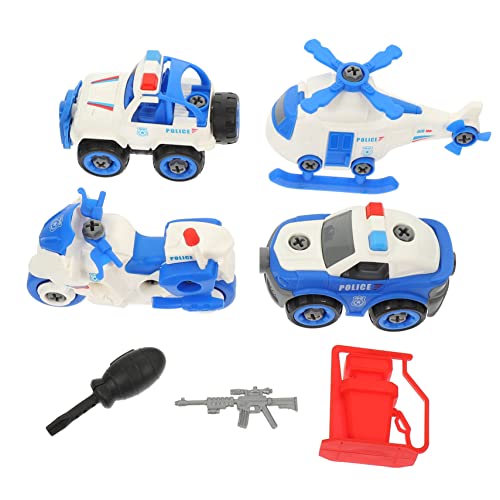YARNOW 1Satz Polizeiauto Spielzeugset DIY Montage Hubschrauber und Auto für Jungen Kognitives Lernspielzeug Robuste Bauweise Fördert Kreativität und Praktische Fähigkeiten YARNOW 1Satz Polizeiauto Spielzeugset DIY Montage Hubschrauber und Auto für Jungen Kognitives Lernspielzeug Robuste Bauweise Fördert Kreativität und Praktische Fähigkeiten von YARNOW