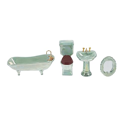 YARNOW 1Satz Puppenhaus Badezimmer Modell Keramik Badewanne Zubehör Für Miniaturspielzeug Und Puppenstubenmöbel Dekoration Für Kinderpuppenhäuser von YARNOW