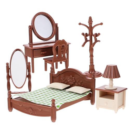 YARNOW 1Satz Puppenhaus Schlafzimmermöbel Mit Bett Schminktisch Und Zubehör Realistisches Puppenhaus Für Kreative Rollenspiele Für Jahren YARNOW 1Satz Puppenhaus Schlafzimmermöbel Mit Bett Schminktisch Und Zubehör Realistisches Puppenhaus Für Kreative Rollenspiele Für Jahren von YARNOW