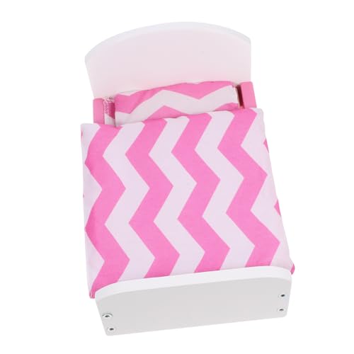YARNOW 1Satz Puppenhausbett aus Holz Bett mit Bettwäsche Perfektes Möbelstück für Puppenhaus Zubehör für Mini Hausspielzeug und Kreative Spielwelten YARNOW 1Satz Puppenhausbett aus Holz Bett mit Bettwäsche Perfektes Möbelstück für Puppenhaus Zubehör für Mini Hausspielzeug und Kreative Spielwelten von YARNOW